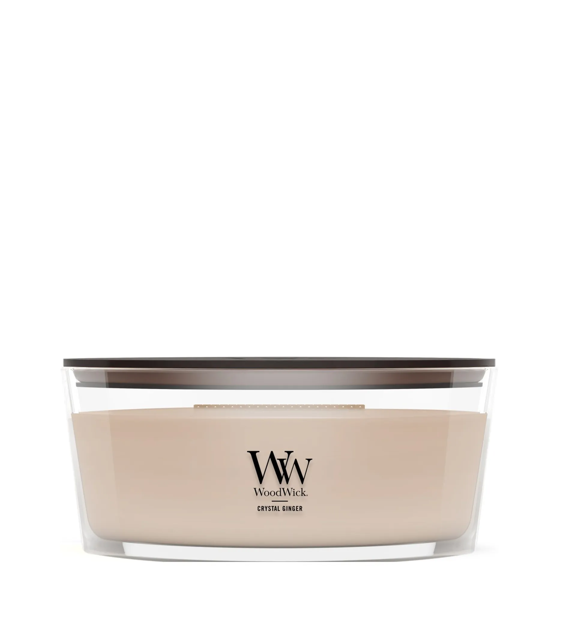 WoodWick Crystal Ginger Aromātiskā Sveču Ar Koka Vītni 453,6g
