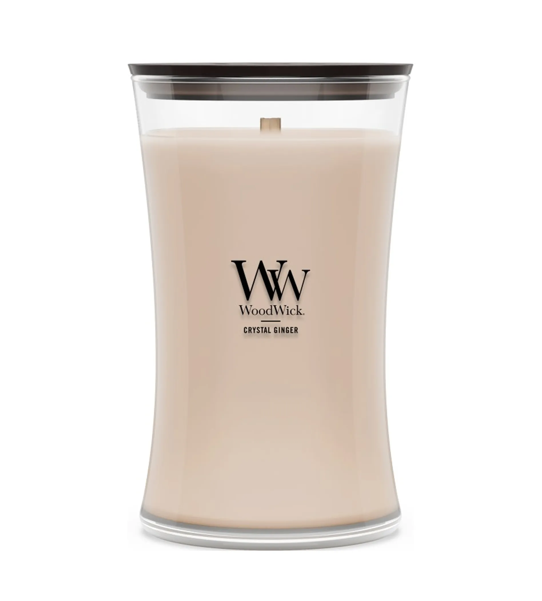 WoodWick Crystal Ginger Tuoksukynttilä Puuwickillä 609,5g