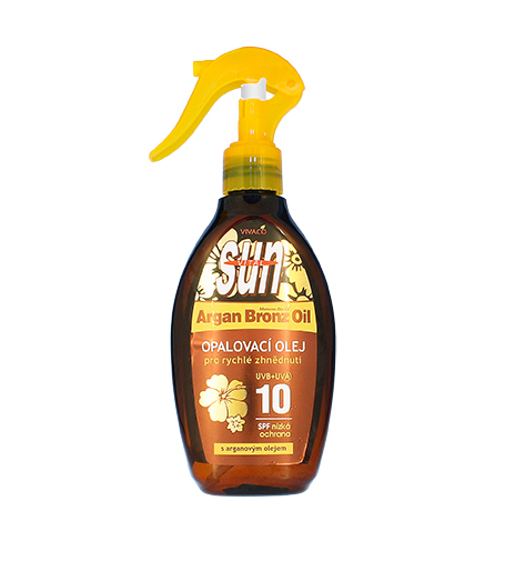 Vivaco SUN Argan Oil Itseruskettava Öljysuihke SPF 10 200 ml