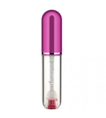 Travalo Perfume Pod Pure täytettävä hajuvesisuihke 5 ml Kuuma Vaaleanpunainen