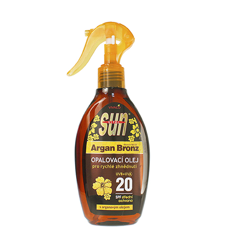 Vivaco SUN Argan Oil saules aizsargājošs eļļas ar argana eļļu SPF 20 200 ml