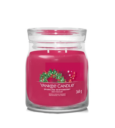 Yankee Candle Sparkling Winterberry parafino žvakė vidutinė 368 g