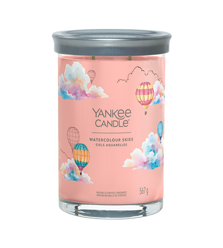 Yankee Candle Watercolour Skies parafino žvakė didelė 567 g