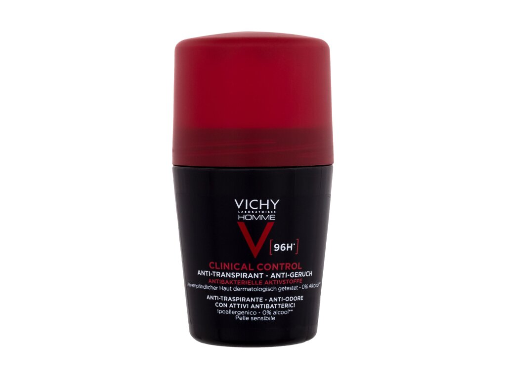 Vichy Homme Klīniskais Kontrole 96H Detranspirants M 50ml