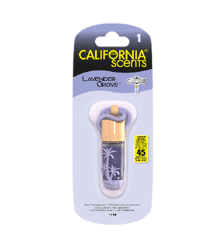 California Scents Hanging Vial Lavender Grove automašīnas smarža 5 ml