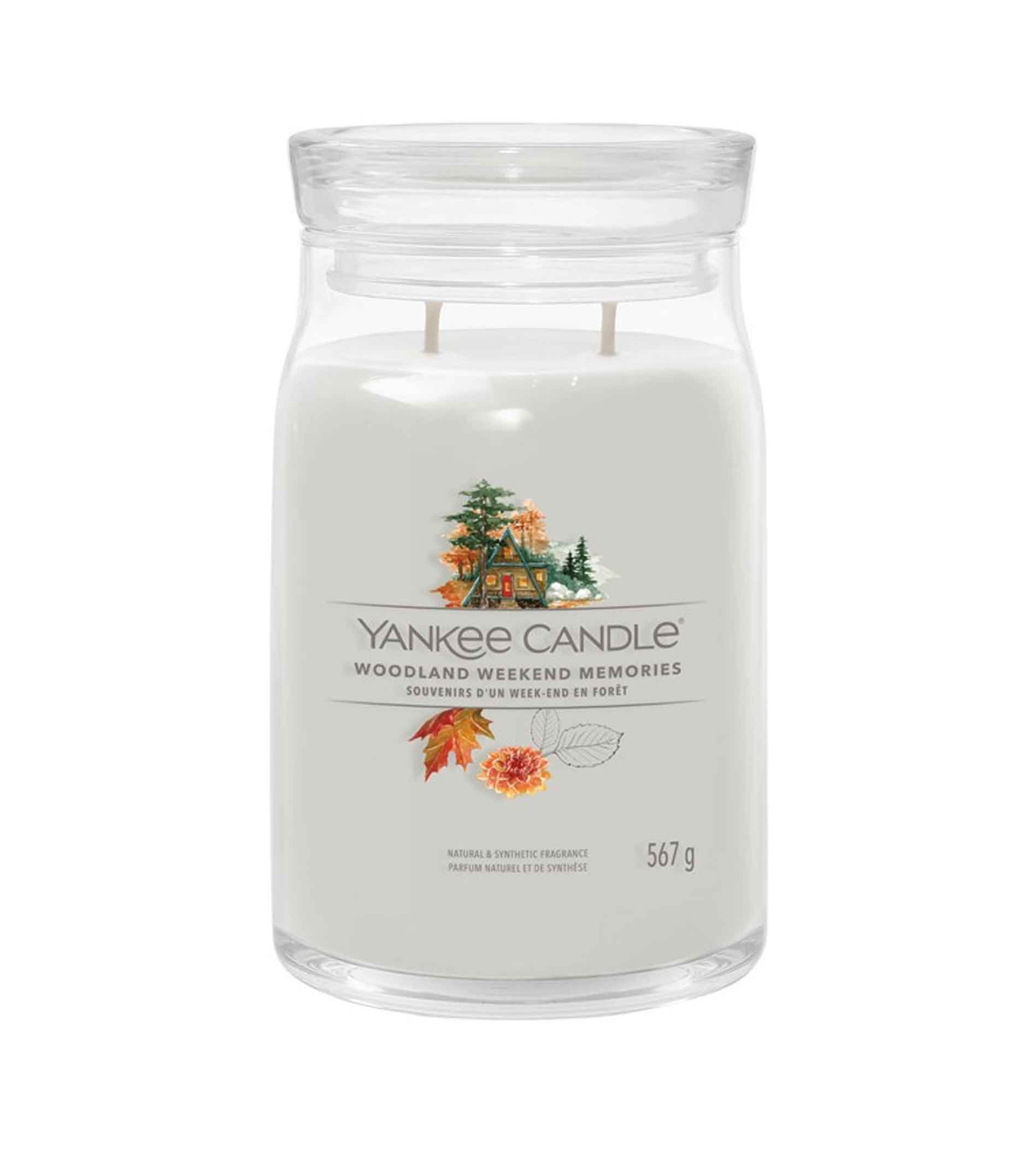 Yankee Candle Meža Nedēļas Beigu Atmiņas Paraksta Svečs Liela 567g