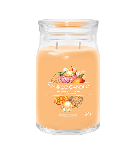 Yankee Candle Signature Mango Ice Cream kvapni žvakė 567 g