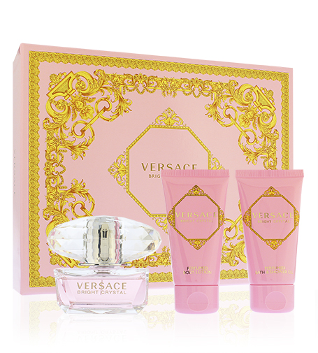 Versace Bright Crystal tualetes ūdens sievietēm 50 ml + ķermeņa losjons 50 ml + dušas želeja 50 ml dāvanu komplekts
