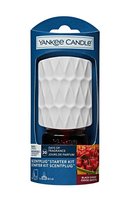 Yankee Candle ScentPlug Organinis Raštas Pradžios Rinkinys Juodasis Vyšnias
