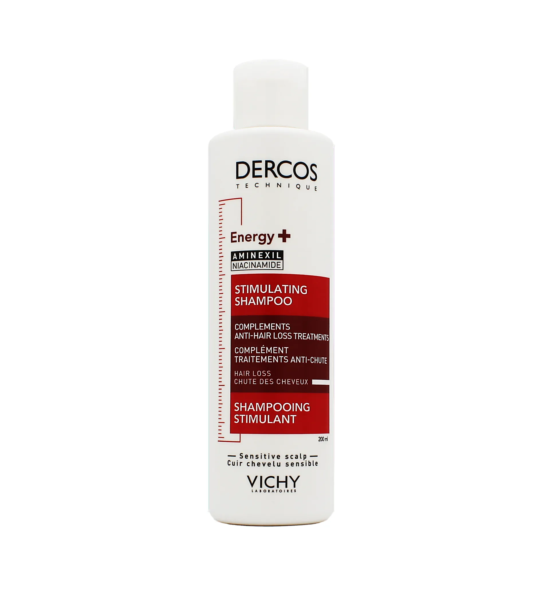 Vichy Dercos Energy+ Stimulating Shampoo vahvistava shampoo hiustenlähdön ehkäisyyn 200 ml