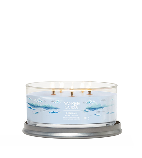 Yankee Candle Ocean Air parafino žvakė 5 knotų 340 g