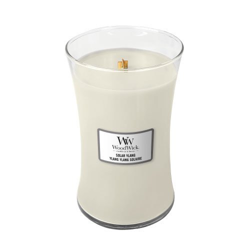 WoodWick Solar Ylang aromātiskā svece ar koka knaģi 609,5 g
