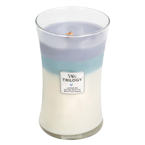 WoodWick Calming Retreat lõhnaküünal puidust wick'iga 609,5 g