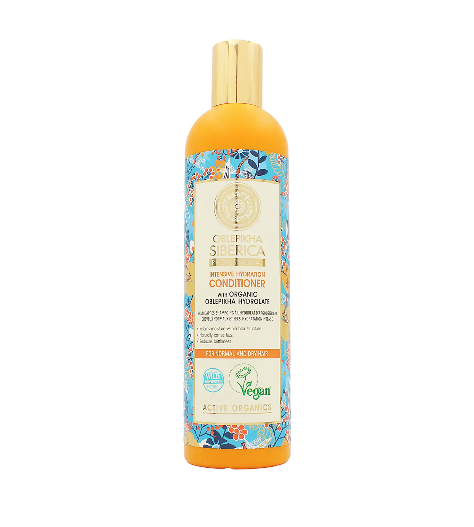 Natura Siberica Oblepikha Siberica Intensiivinen Kosteuttava Hoitoaine tyrnihoitoaine normaalille ja kuivalle hiukselle 400 ml