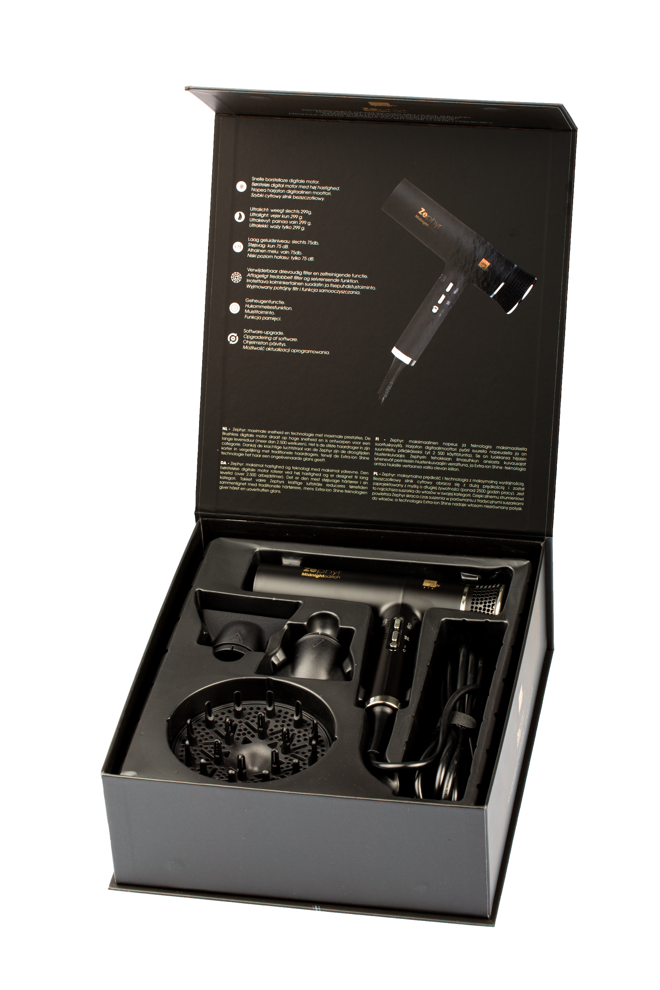 LABOR Zephyr Midnight Edition Hiustenkuivain