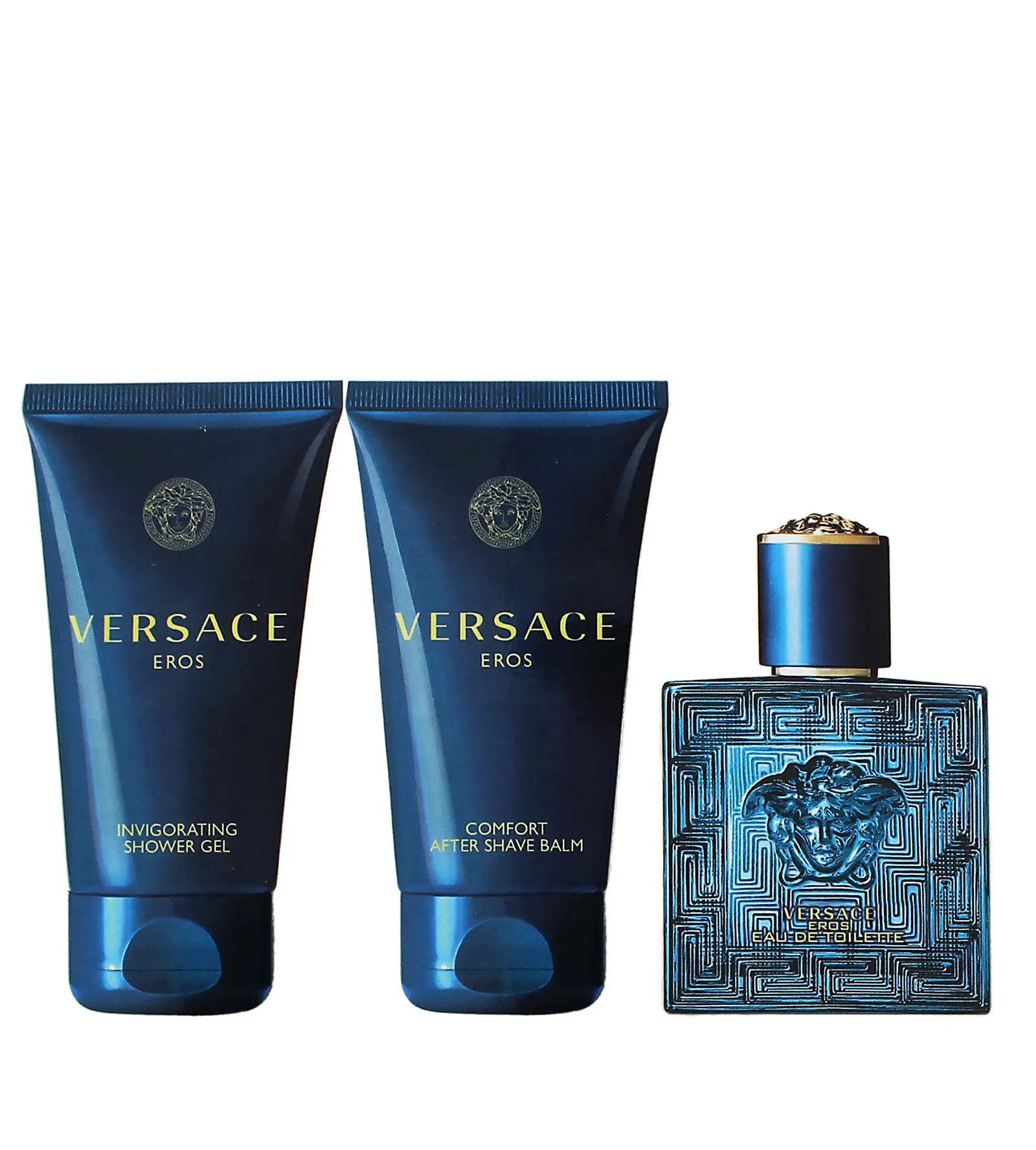 Versace Eros Lahjasetti M (Eau de Toilette 50ml + Suihkugeeli 50ml + Partabalsami 50ml)