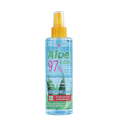 VivaPharm Aloe Vera 97% chladinantis purškiklis po saulės vonių 200 ml