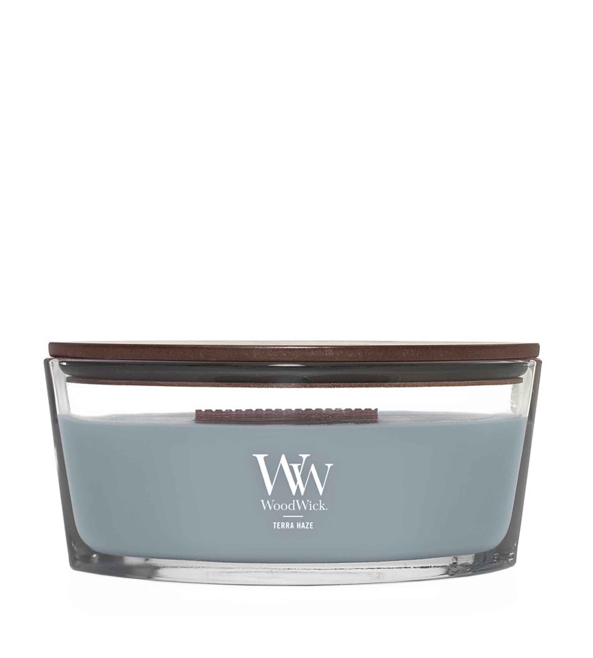 WoodWick Terra Haze -kynttilä puu-uunilla 453,6g