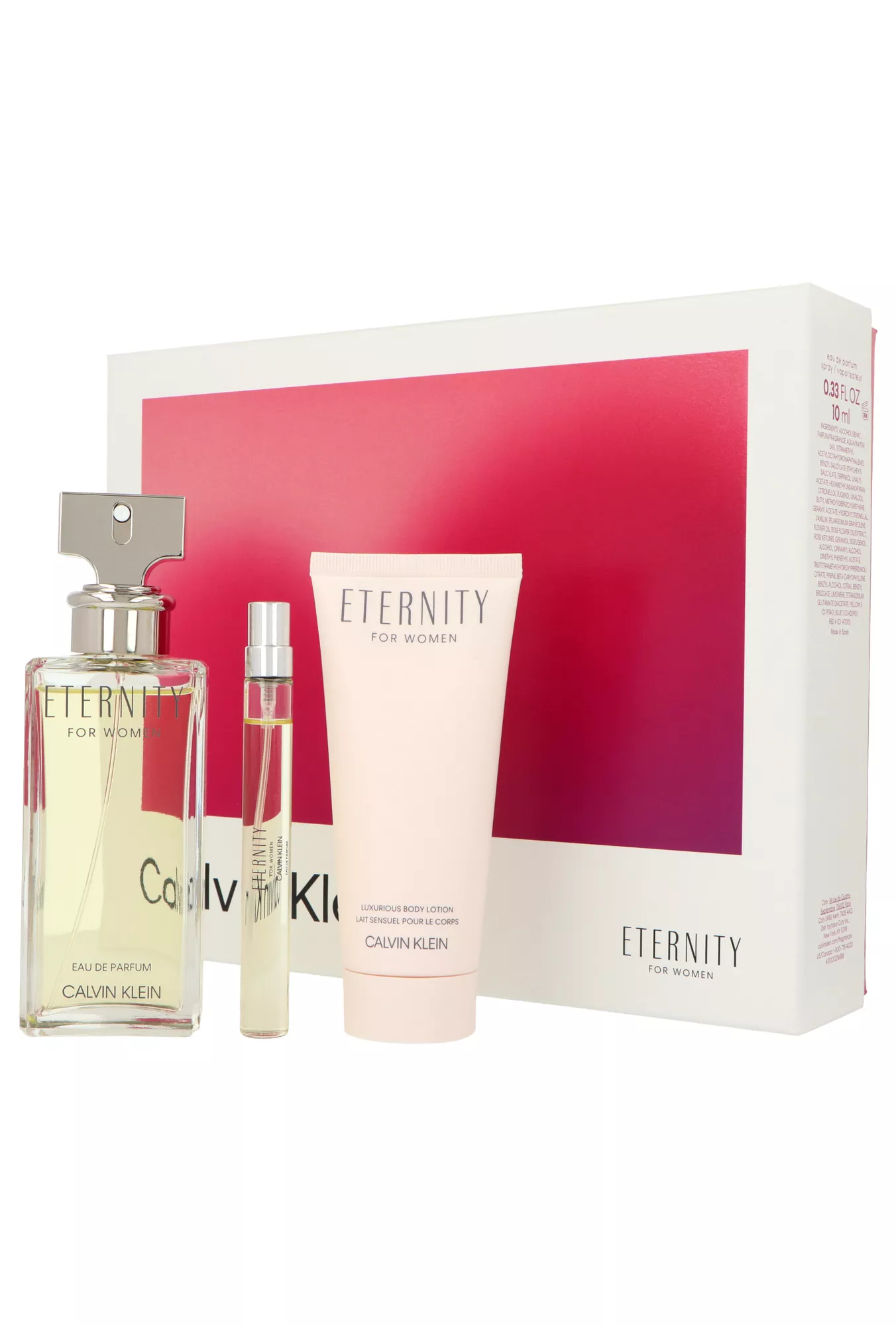 Rinkinys Calvin Klein Eternity Women EDP 100ml + Kūno losjonas 100ml + EDP 10ml
