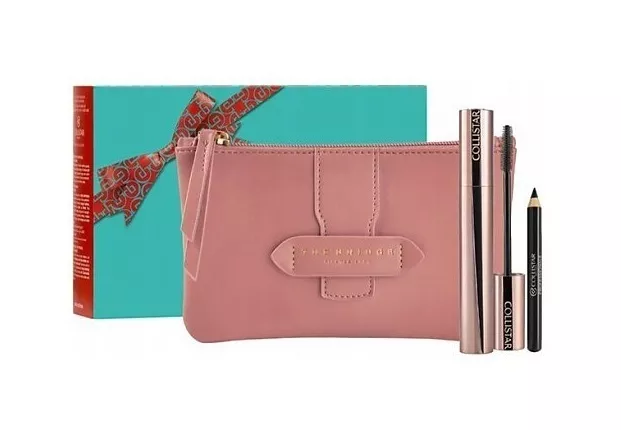 Set Collistar Unbox Your Glam Infinito Skropstu Tuša 7,5ml + Mini 0,8g + Kosmētikas Soma