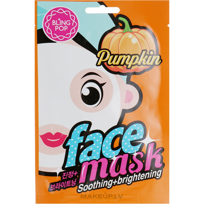 Bling Pop Face Mask Pumpkin Soothing