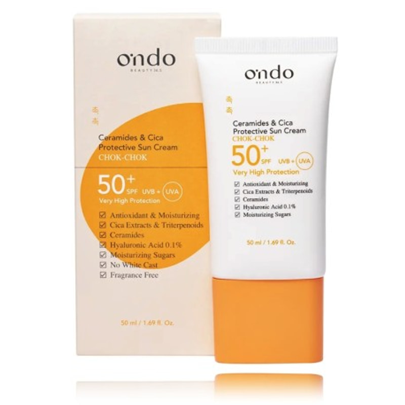 Ondo Beauty 36.5 CHOK-CHOK Ceramides & Cica Protective Sun Cream SPF50+ 50ml by Ondo Beauty 36.5