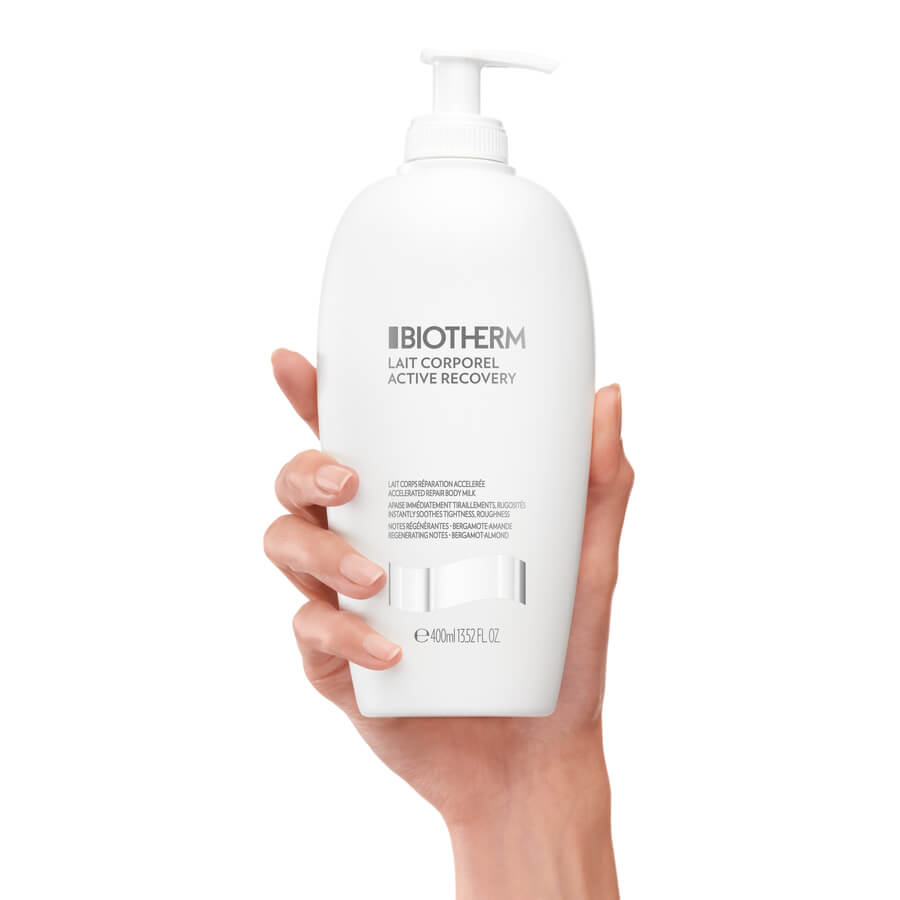 Set Biotherm Lait Corporel Active Recovery Body Lotion 400ml + Lait De Douche Cleansing Shower Milk 50ml + Biomains Hand & Nail Treatment 20ml by Biotherm