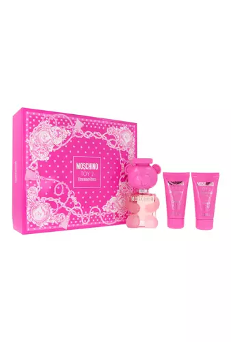 Moschino Toy 2 Bubble Gum Set - 50ml Eau De Toilette, 50ml Shower Gel, 50ml Body Lotion by Moschino