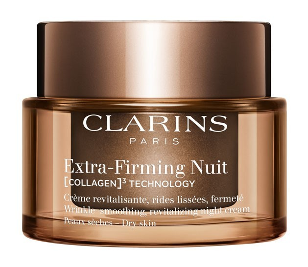 Clarins Extra Firming Nuit Collagen Wrinkle Smoothing Revitalizing Night Cream Dry Skin 50ml by Clarins