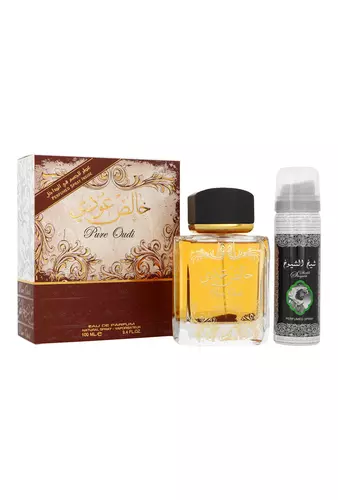 Set Lattafa Pure Oudi Edp 100ml + Deodorant 50ml by Lattafa
