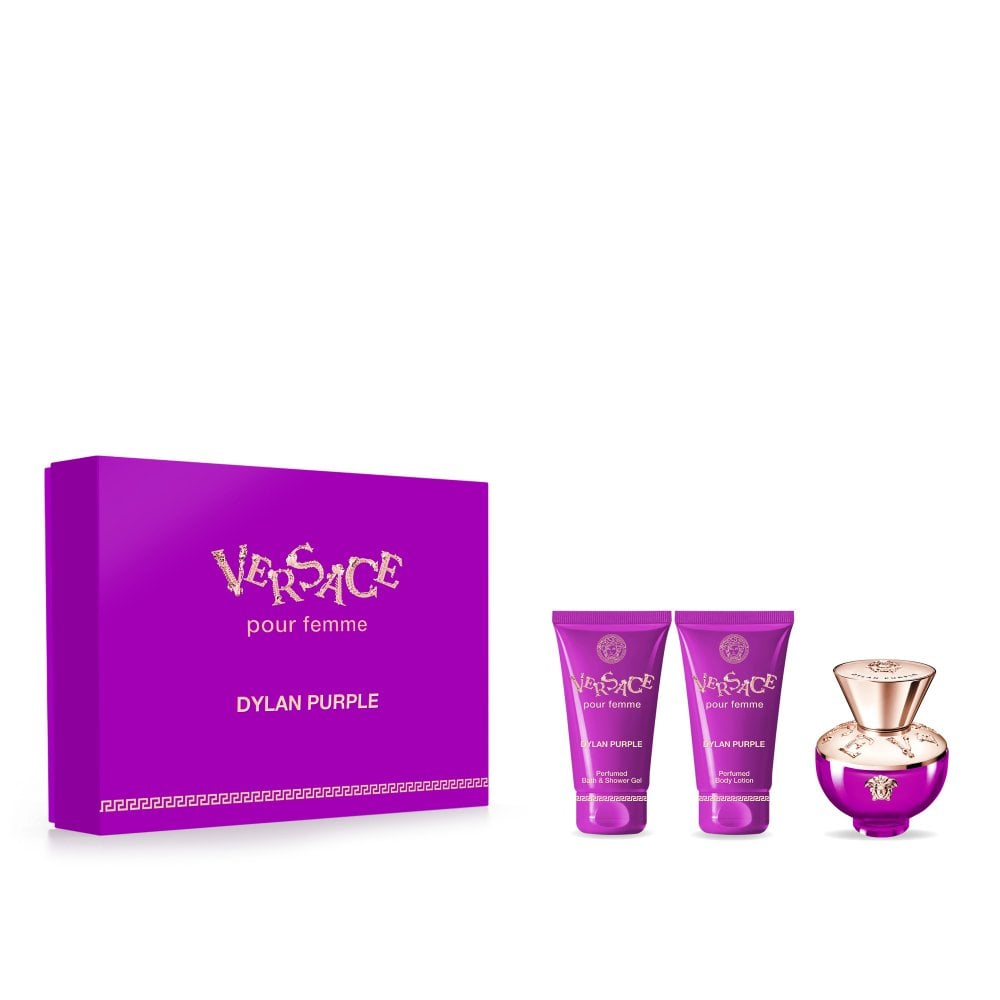Set Versace Purple Edp 50ml+ Body Lotion 50ml + Shower Gel 50ml by Versace
