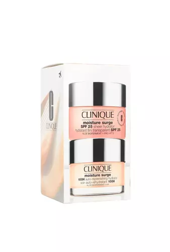 Set Clinique Moisture Surge 100H Auto-Replenishing Hydrator 50ml + SPF25 Sheer Hydrator 50ml by Clinique