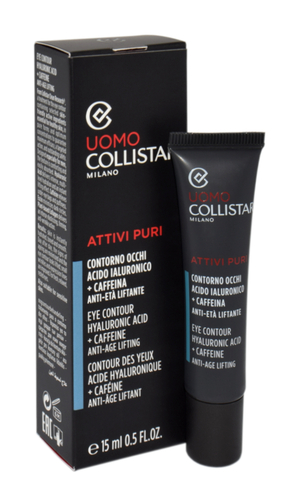 Collistar Man Attivi Puri Eye Contour Hyaluronic Acid + Caffein 15ml by Collistar