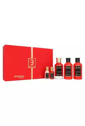 Zestaw Bharara Collection: Scarlet Edp 100ml + Shower Gel 200ml + Body Lotion 200ml + Edp 10ml + Rose Edp 10ml by Bharara