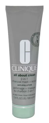 Clinique All About Clean 2 In 1 Charcoal Mask + Scrub 100ml by Clinique