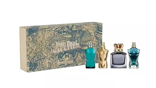 Set Jean Paul Gaultier Miniatures Collection Man: Le Male Edt 7ml + Scandal Edt 7ml + Le Male Elixir Edp 7ml + Beau Edt 7ml by Jean Paul Gaultier