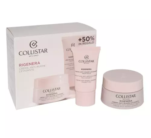 Set Collistar Rigenera Smoothing Anti Wrinkle Cream 50ml + Smoothing Anti Wrinkle Cream Face And Neck 25 ml by Collistar