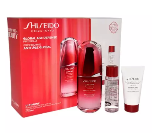 Set Shiseido Ultimune Value Power Infusing Concentrate 50ml + Clarifying Cleansing Foam 30ml + Treatment Softener 30ml by Shiseido