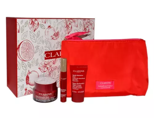 Set Clarins Super Restorative Day Cream 50ml + Super Restorative Remodelling Serum 10ml + Super Restorative Night Cream 15ml by Clarins