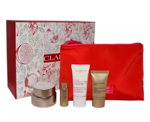 Set Clarins Nutri Lumiere Day Cream 50ml + Nutri Lumiere Lotion 10ml + Nutri Lumiere Night Cream 15ml + Hand And Nail Cream 30ml by Clarins