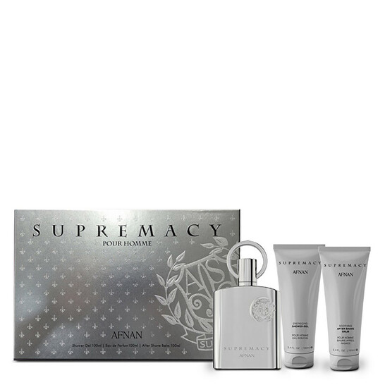 Set Afnan Supremacy Silver Edp 100ml + Shower Gel 100ml + After Shave Balm 100ml by Afnan