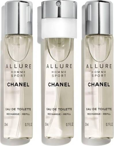 Set Chanel Allure Homme Sport Edt 3x20ml Refill by Chanel