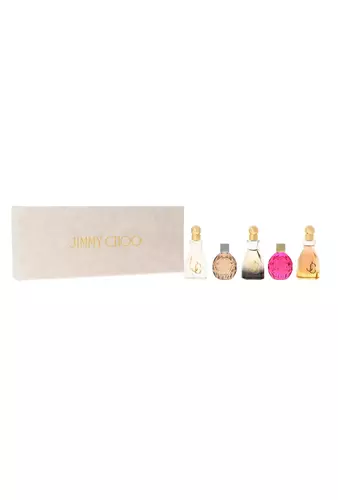 Set Jimmy Choo Miniatures Collection: Jimmy Choo Edp 4,5ml + I Want Choo Edp 4,5ml + I Want Choo Forever Edp 4,5ml + I Want Choo Le Parfum Edp 4,5ml + Rose Passion Edp 4,5ml by Jimmy Choo